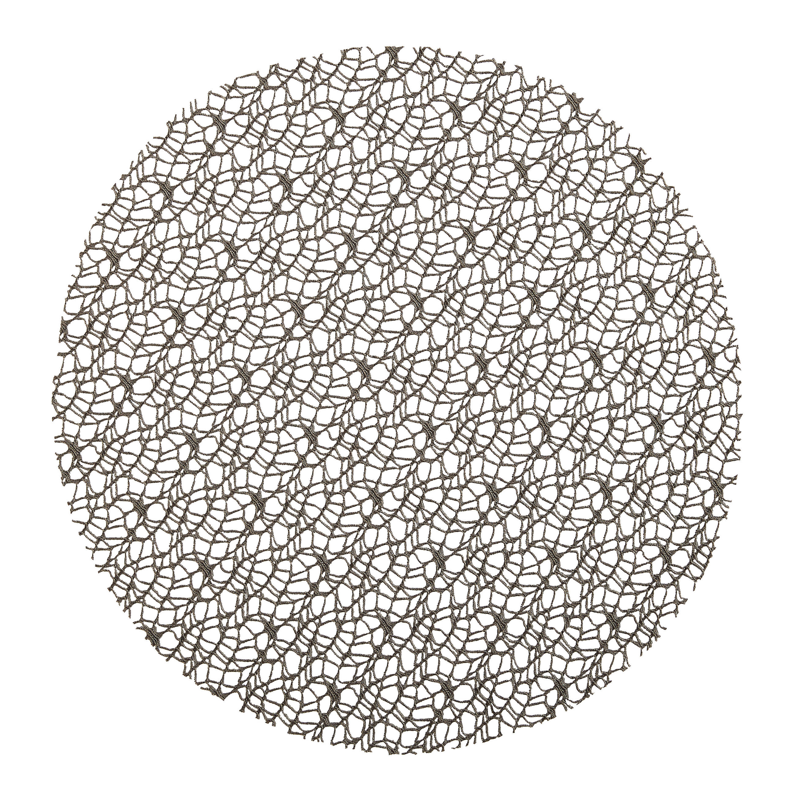 TISCHSET 181 Textil Netz Graphitfarben 40 cm  - Graphitfarben, Basics, Textil (40cm) - Pichler