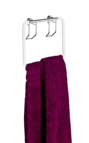 HANDTUCHHALTER 17/17/4 cm  - Edelstahlfarben, Basics, Metall (17/17/4cm) - Wenko