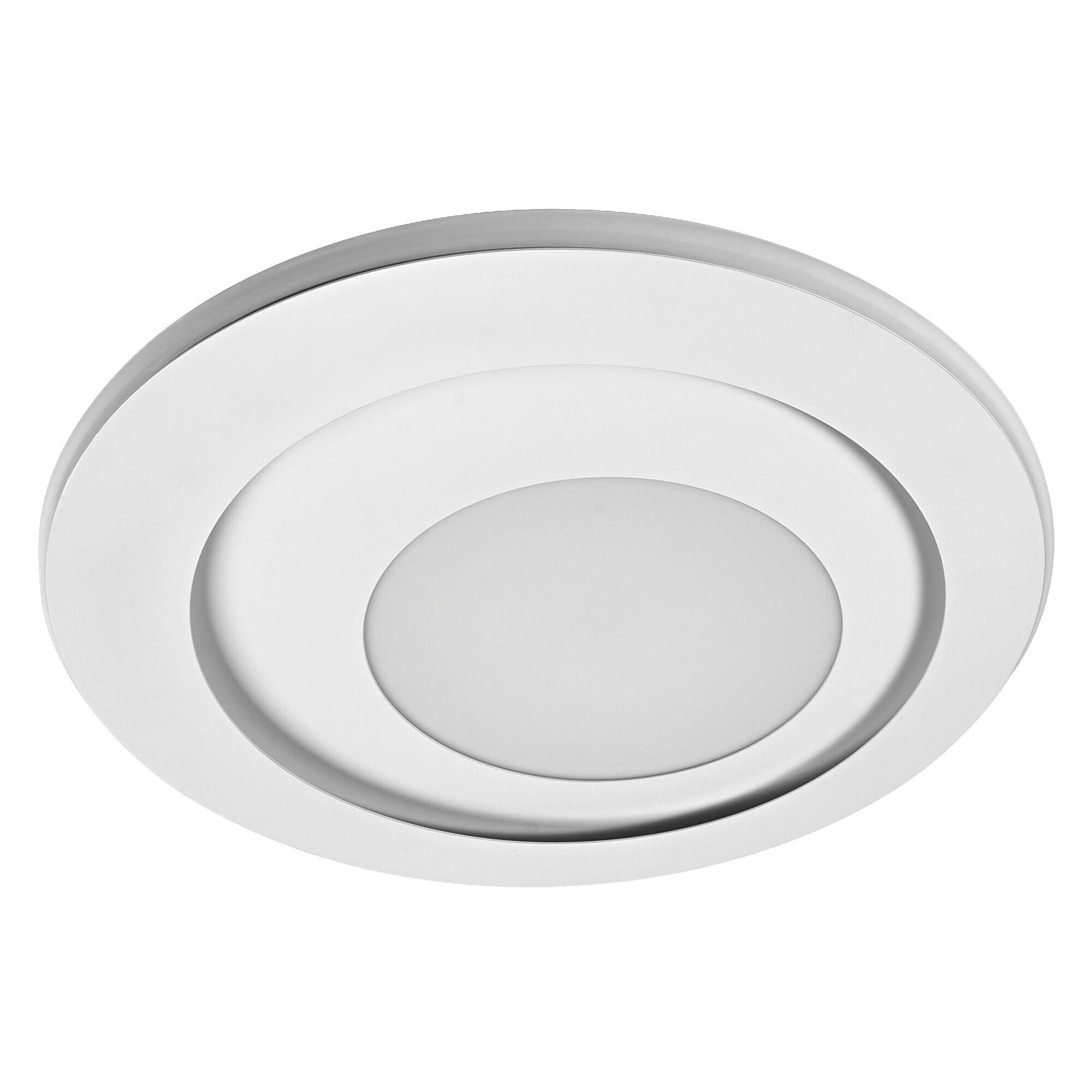 LED-DECKENLEUCHTE Orbis Spiral Round 40/5 cm   - Weiß, Design, Kunststoff/Metall (40/5cm) - Osram