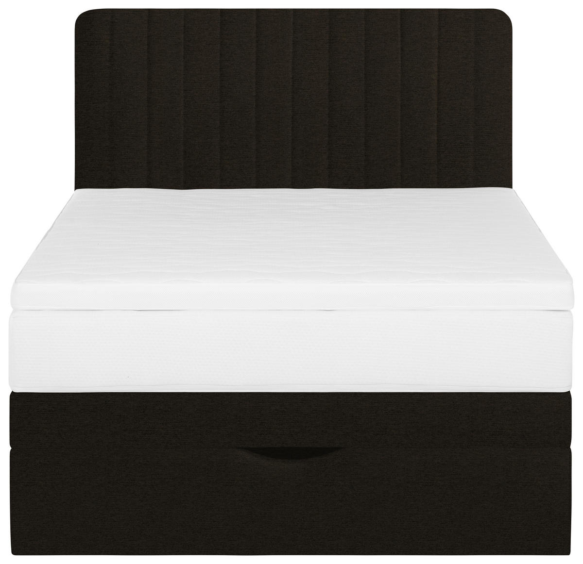 BOXSPRINGBETT 90/200 cm  in Schwarz  - Schwarz, KONVENTIONELL, Holzwerkstoff/Kunststoff (90/200cm) - Welnova