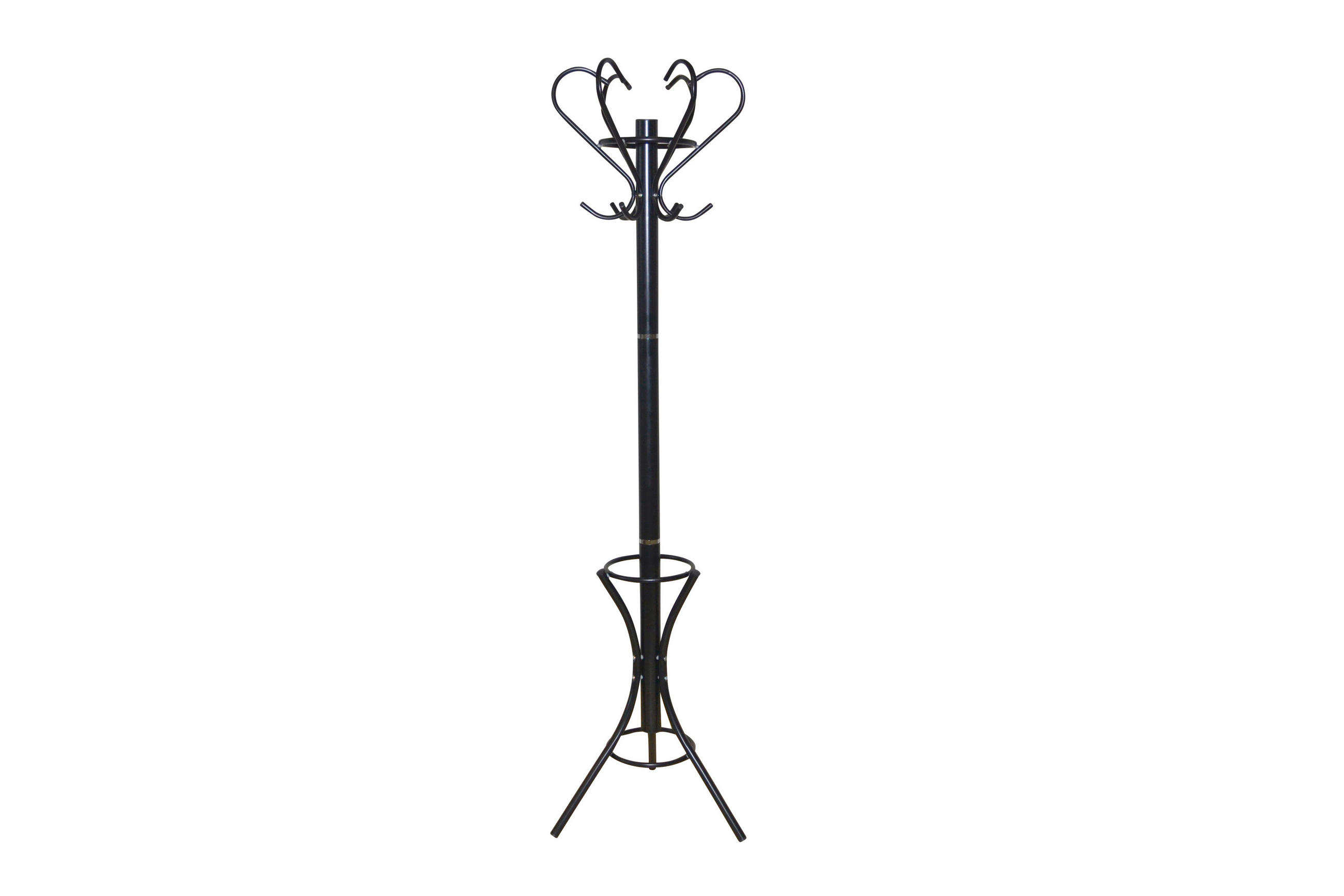GARDEROBENSTÄNDER in Schwarz   - Schwarz, Design, Metall (47/178/47cm) - MID.YOU