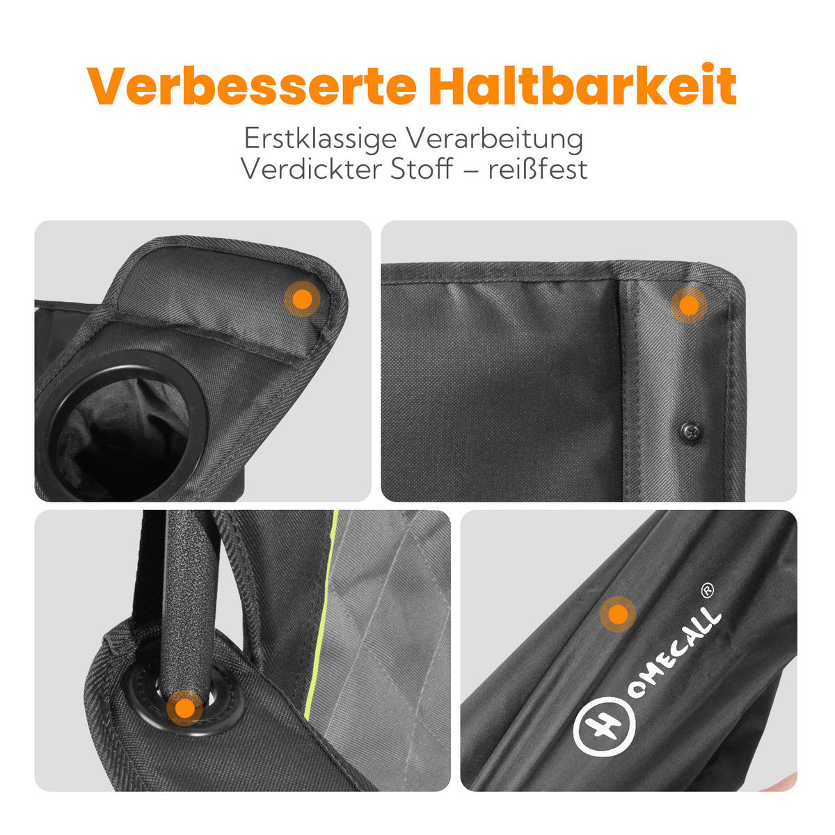 CAMPINGSESSEL - Anthrazit/Graphitfarben, Basics, Textil/Metall (94/54/100cm) - Modante