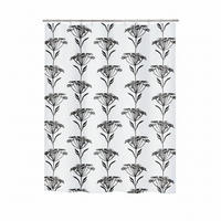 DUSCHVORHANG NATURESIGN 180/200 cm  - Schwarz, Basics, Textil (180/200cm) - Spirella