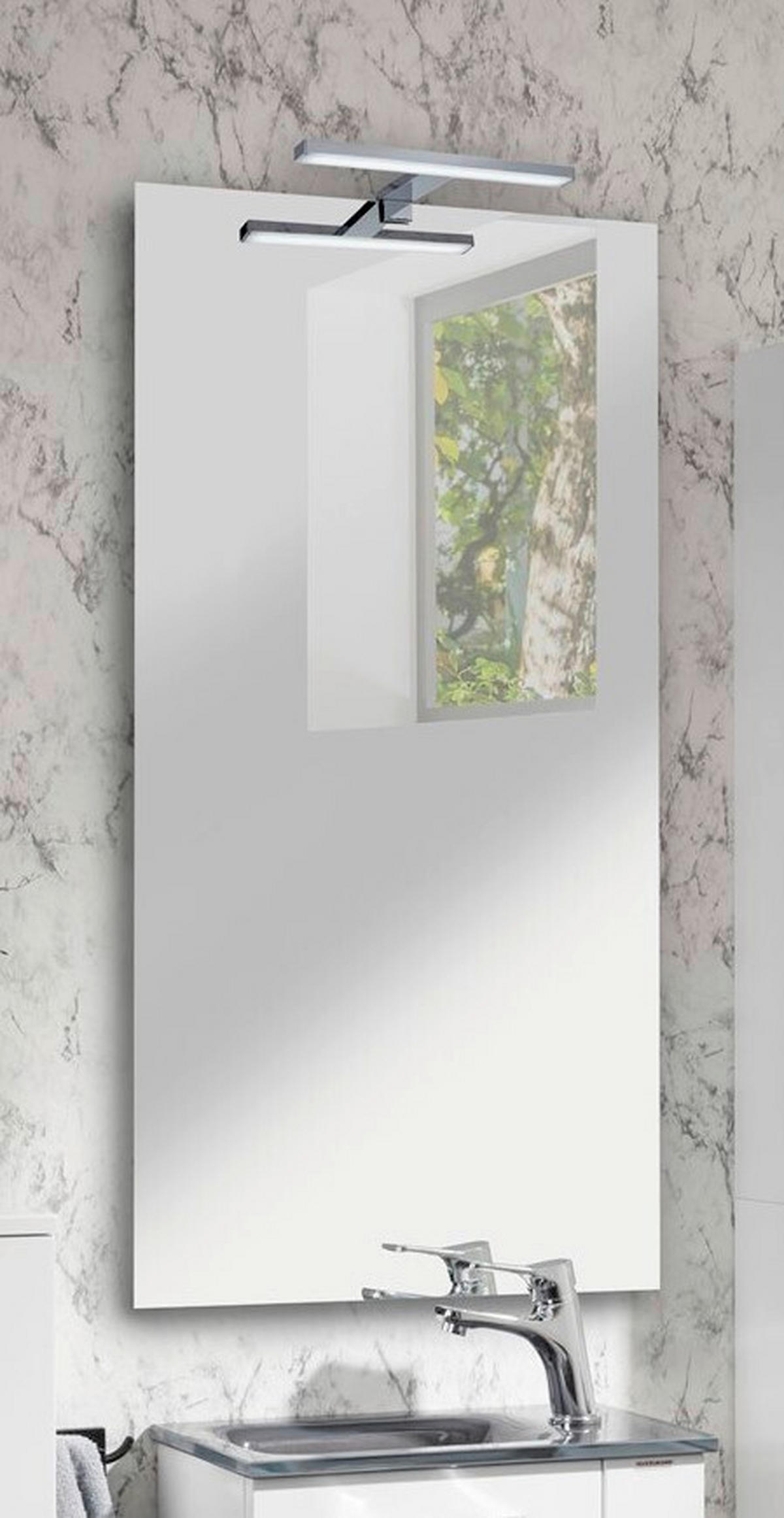 SPIEGEL 50,5/2,5/100 cm  - Silberfarben, Basics, Glas (50,5/2,5/100cm) - MID.YOU