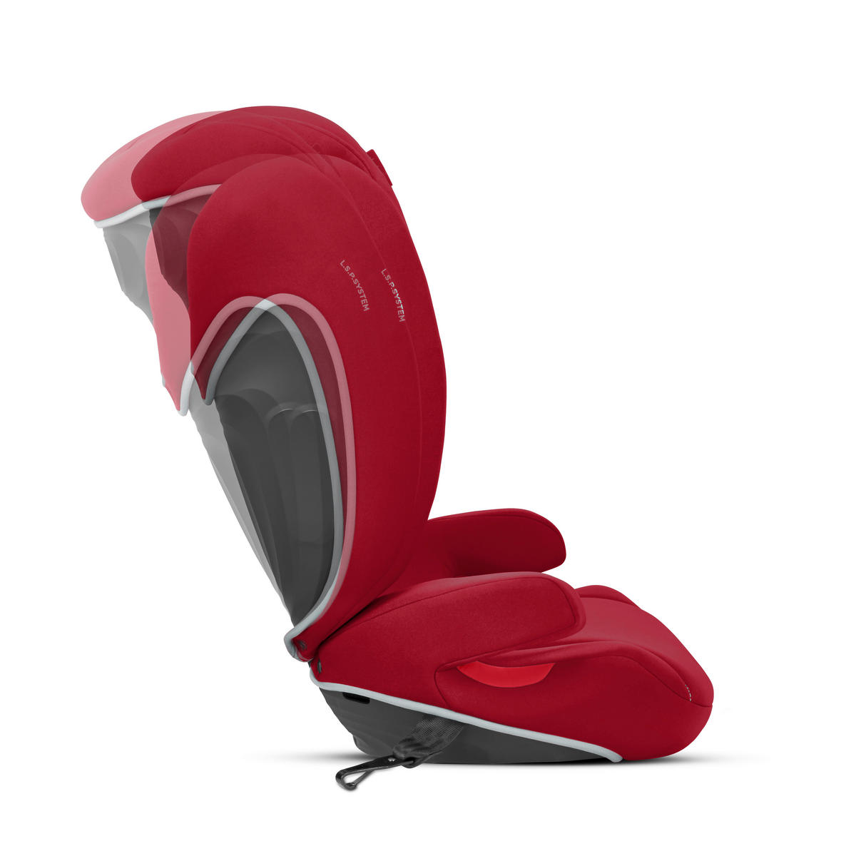 KINDERAUTOSITZ SOLUTION B I-FIX DYNAMIC RED   - Rot, Basics, Kunststoff/Textil (39/52/64cm) - cybex SILVER