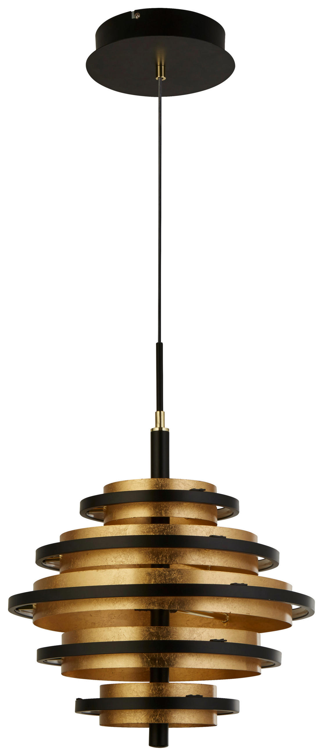 LED-PENDELLEUCHTE Hive 40/140 cm   - Messingfarben/Goldfarben, MODERN, Metall (40/140cm) - Searchlight