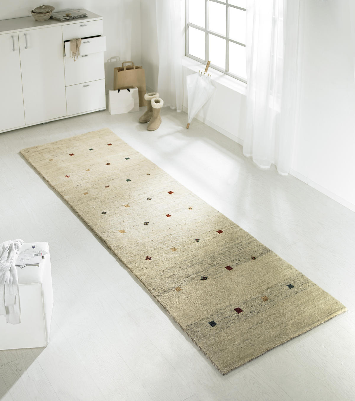 ORIENTTEPPICH 80/200 cm Mandanas Dream Creme  - Creme, LIFESTYLE, Textil (80/200cm) - Cazaris