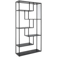 REGAL Schwarz  - Schwarz, Design, Holzwerkstoff/Metall (100/200/32cm) - MID.YOU