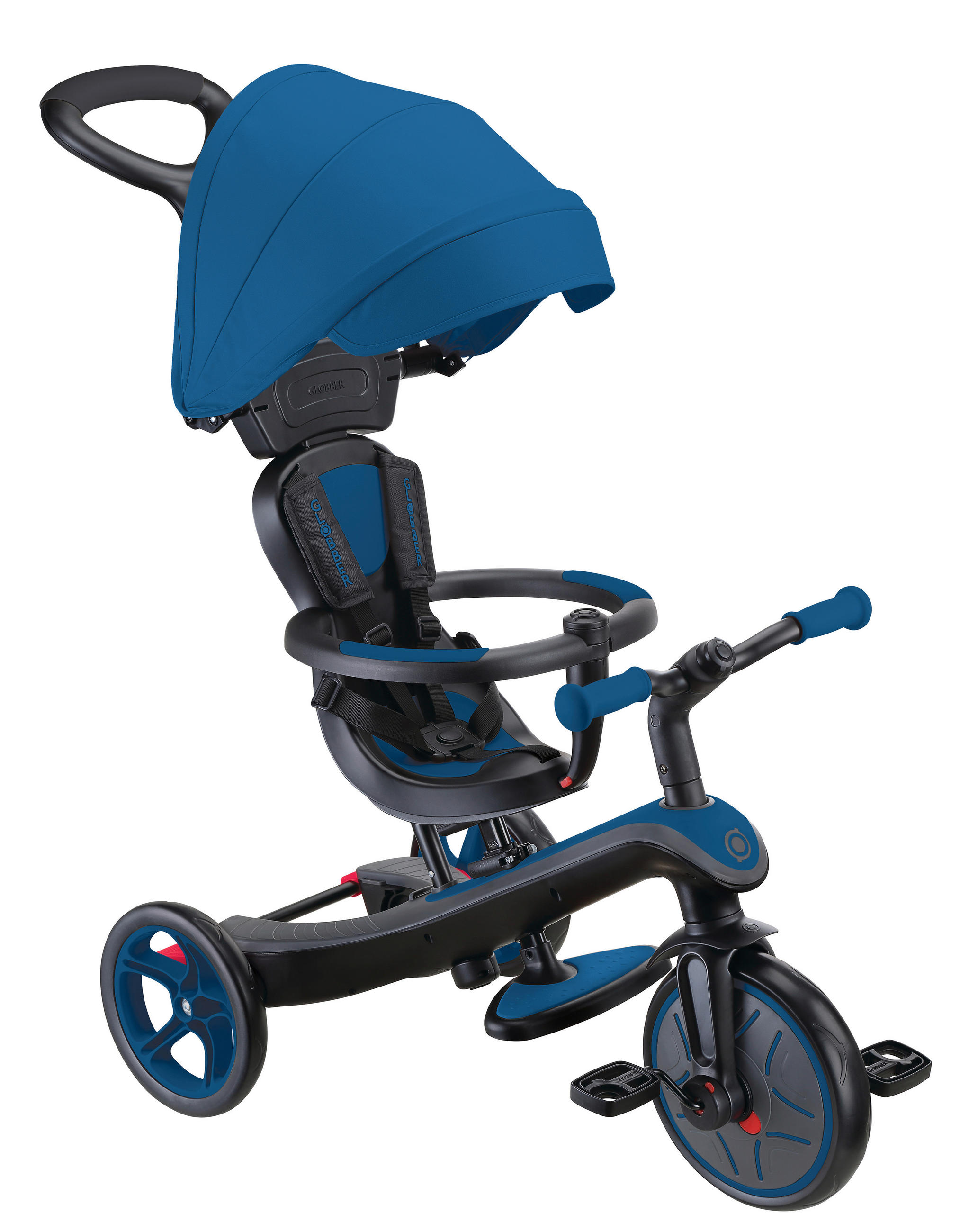 DREIRAD EXPLORER TRIKE 4in1  - Blau, Basics, Kunststoff (95/47/97.5cm) - GLOBBER