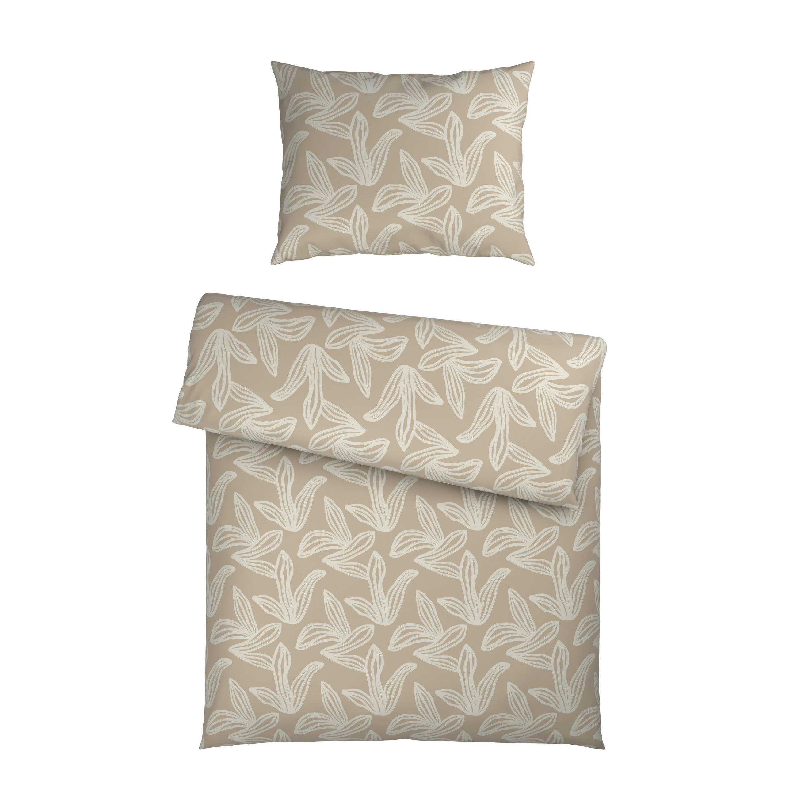 POVLEČENÍ satén šedá, vícebarevná, bílá 140/200 cm - šedá/bílá, Konvenční, textil (140/200cm) - Esposa