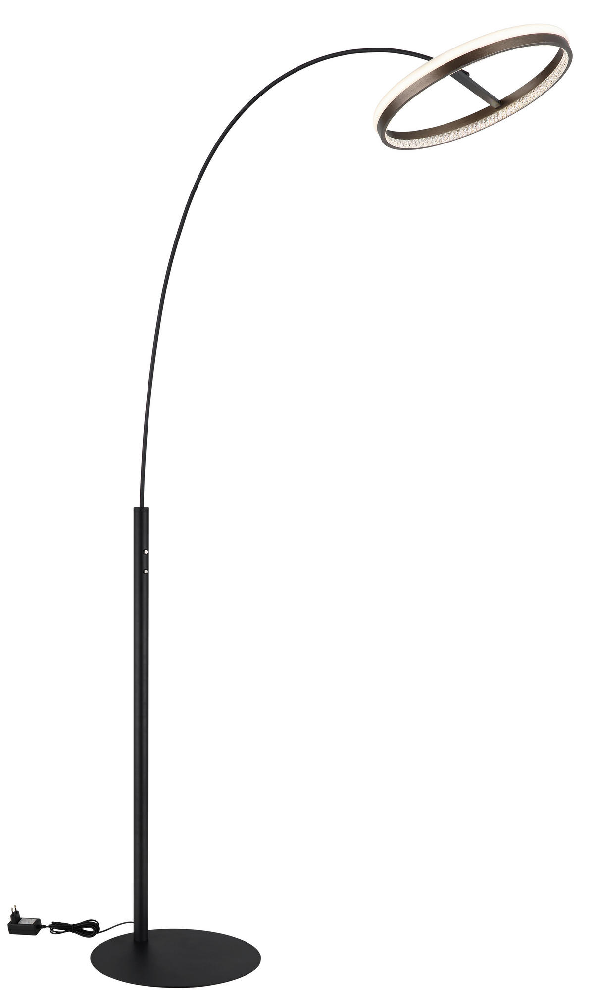 LED-GOLVLAMPA DELLA 92,5/39,5/190,4 cm    - klar/vit, Design, metall/plast (92,5/39,5/190,4cm) - Globo