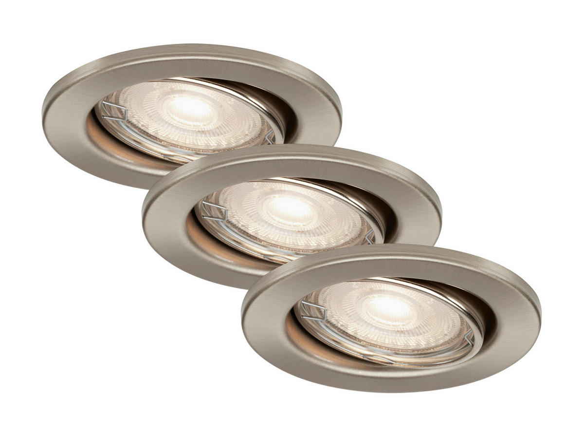 LED-PANEL   //3000 K// - barve niklja, Basics, kovina (8,6/7cm)