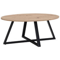 KONFERENČNÝ STOLÍK, čierna, dub artisan, kov, kompozitné drevo, 90/70/39 cm - čierna/dub artisan, Design, kov/kompozitné drevo (90/70/39cm) - Boxxx