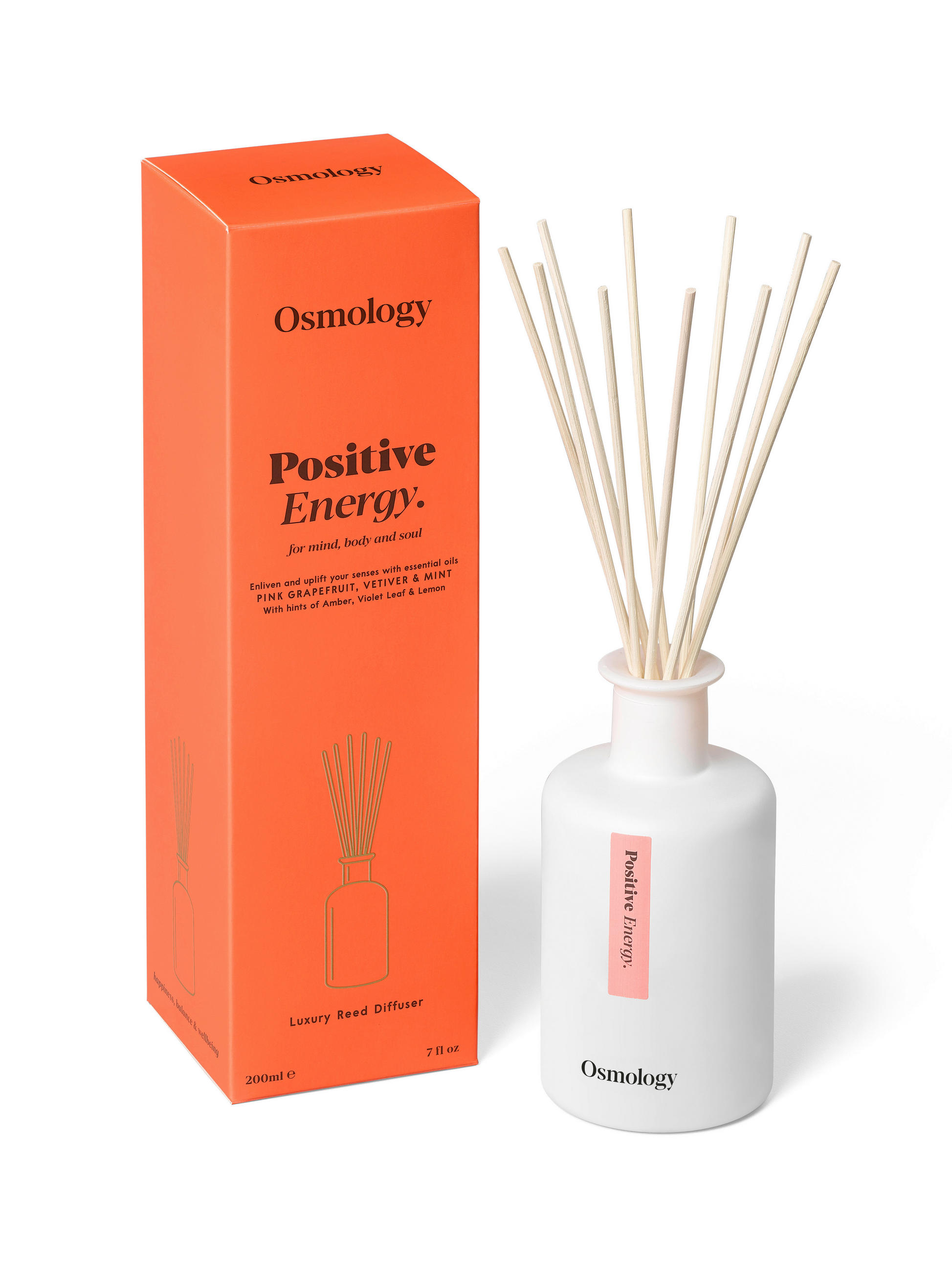 DIFFUSER 200 ml  - Rosa/Weiß, Basics, Glas (200ml) - Ambia Home