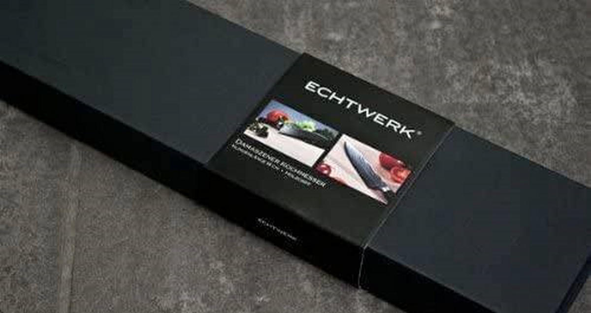 KUCHÁRSKY NÔŽ  - čierna/strieborná, Modern, kov/drevo (31cm) - Echtwerk
