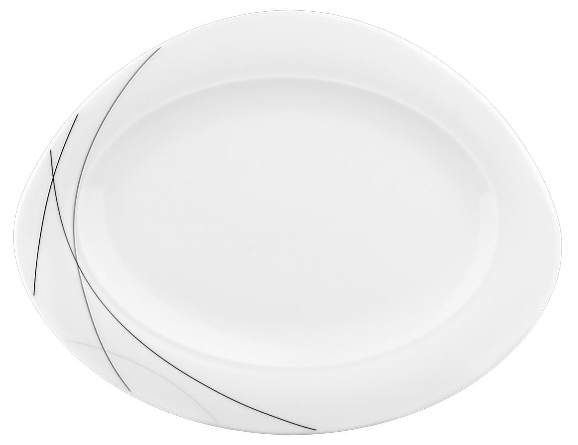 SERVÍROVACIA TÁCKA, keramika, - biela, Basics, keramika (31cm) - Seltmann Weiden