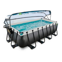 POOL SET 400/200/100 cm  - svart, Klassisk, plast (400/200/100cm) - EXIT Toys