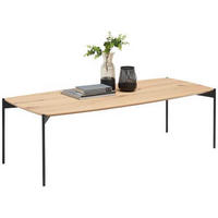 COUCHTISCH in Holz, Metall 139/60/35 cm  - Eichefarben/Anthrazit, Design, Holz/Metall (139/60/35cm) - Venjakob