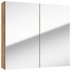 SPIEGELSCHRANK 65/60/15 cm  - Eichefarben/Transparent, KONVENTIONELL, Glas/Holzwerkstoff (65/60/15cm) - MID.YOU