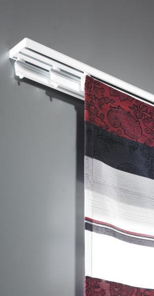 FLÄCHENVORHANGSCHIENE 160 cm - Weiß, Design, Metall (160cm) - Homeware