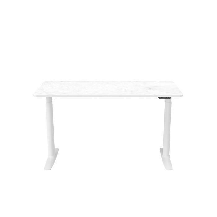 PSACÍ STŮL, bílá, 140/70/71 - 116 cm - bílá, Moderní, kov/kompozitní dřevo (140/70/71 - 116cm) - MID.YOU