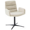 ARMLEHNSTUHL  in Cord  - Taupe/Schwarz, Design, Textil/Metall (61/88/66cm) - Dieter Knoll