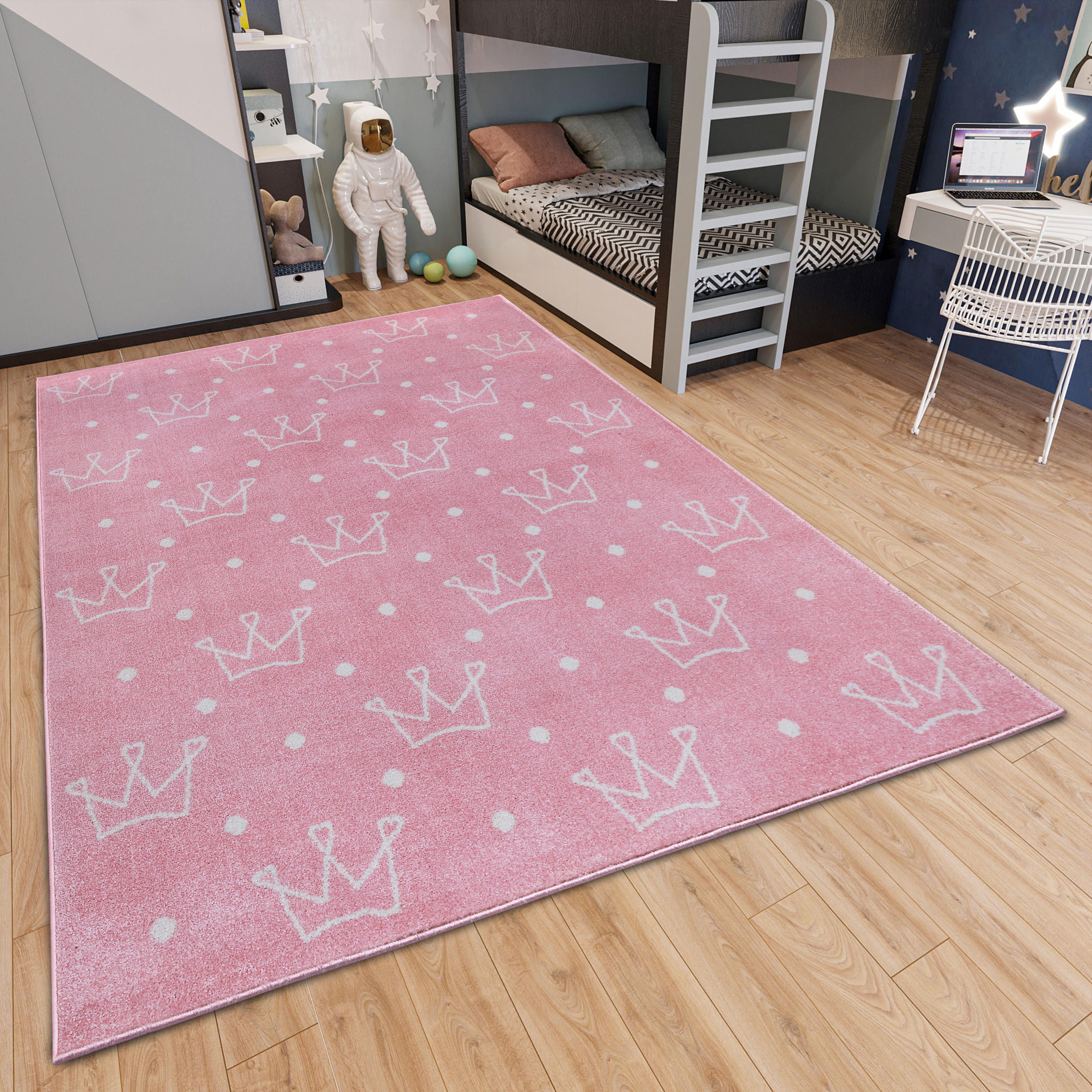 KINDERTEPPICH 120/170 cm Adventures  - Hellrosa, Design, Kunststoff/Textil (120/170cm)