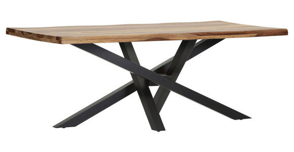 TISCHPLATTE      - Sheeshamfarben, Design, Holz (200/100/5cm) - Landscape