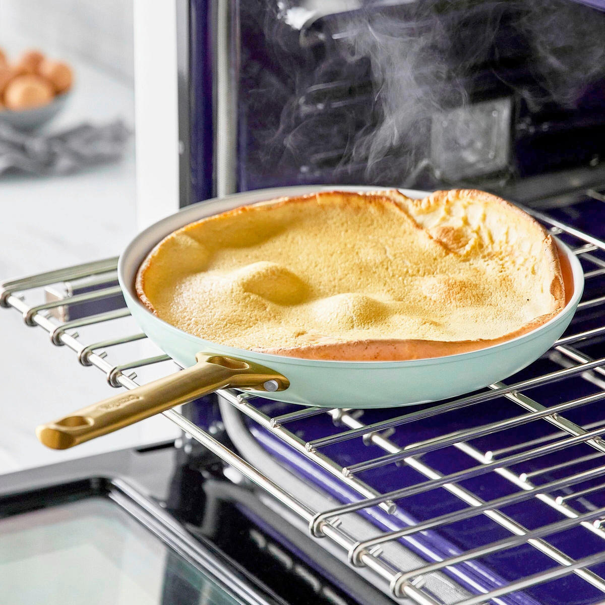 KOCHTOPFSET Padova Reserve 6-teilig  - Goldfarben/Weiß, Basics, Glas/Metall - GreenPan