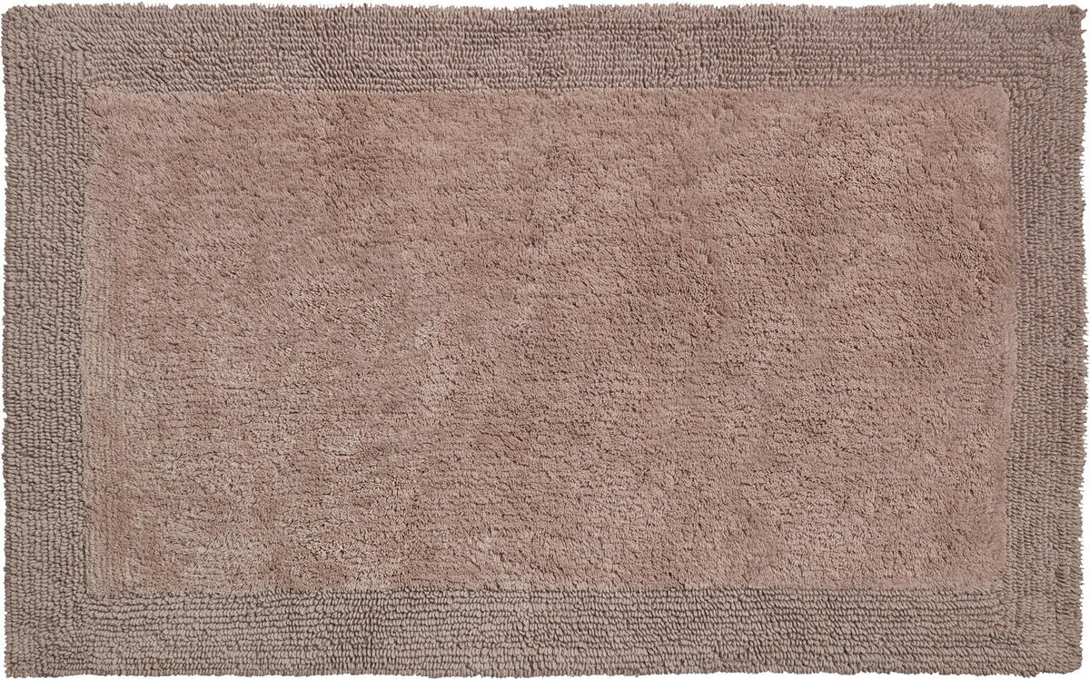 KOBEREC DO KOUPELNY, 50/80 cm - šedohnědá, Basics, textil/plast (50/80cm) - Grund