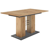 ESSTISCH rechteckig Graphitfarben, Eiche Artisan  - Graphitfarben/Eiche Artisan, MODERN, Holzwerkstoff (140/76/80cm) - Livetastic