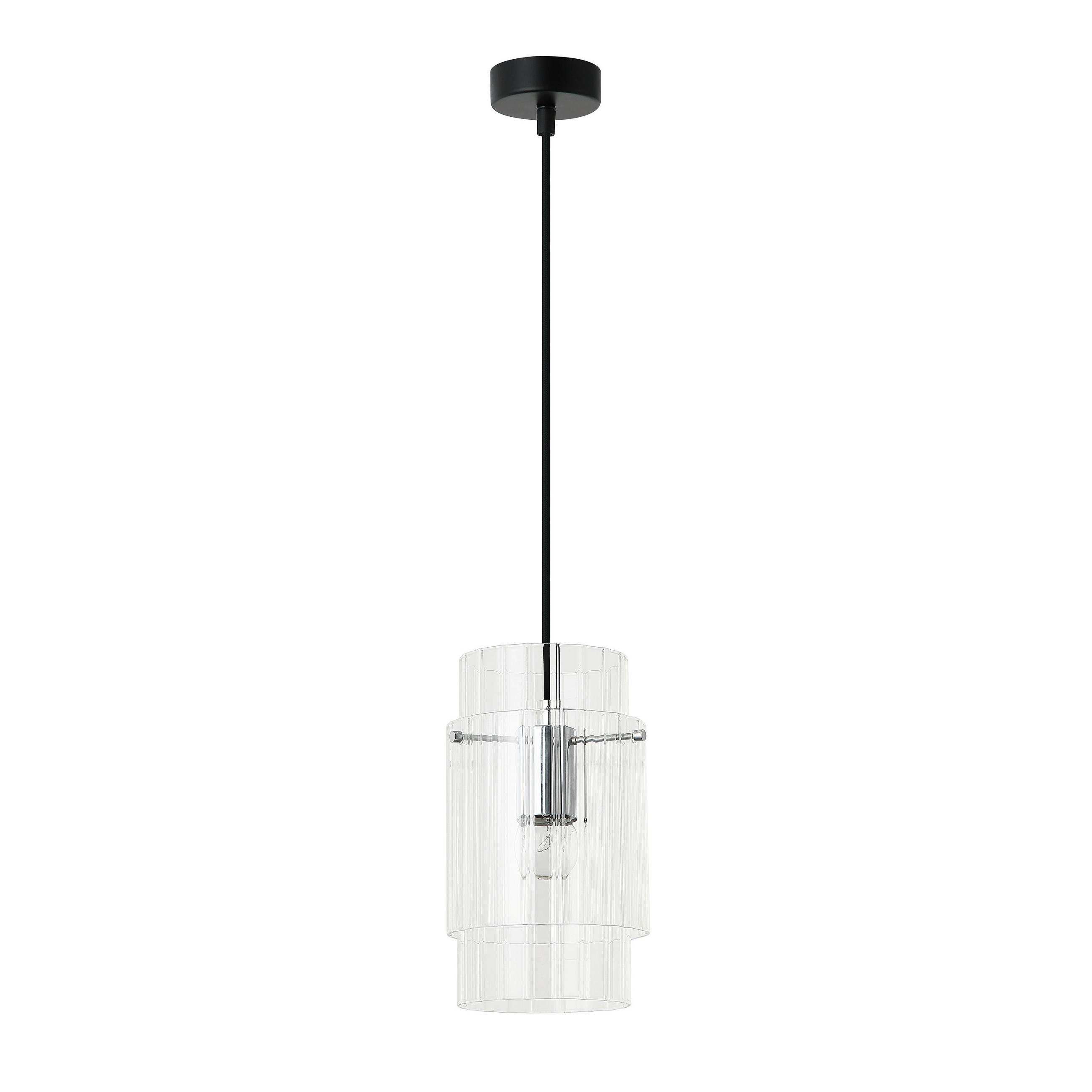 HÄNGELEUCHTE 14/120 cm  - Transparent, Basics, Glas (14/120cm)