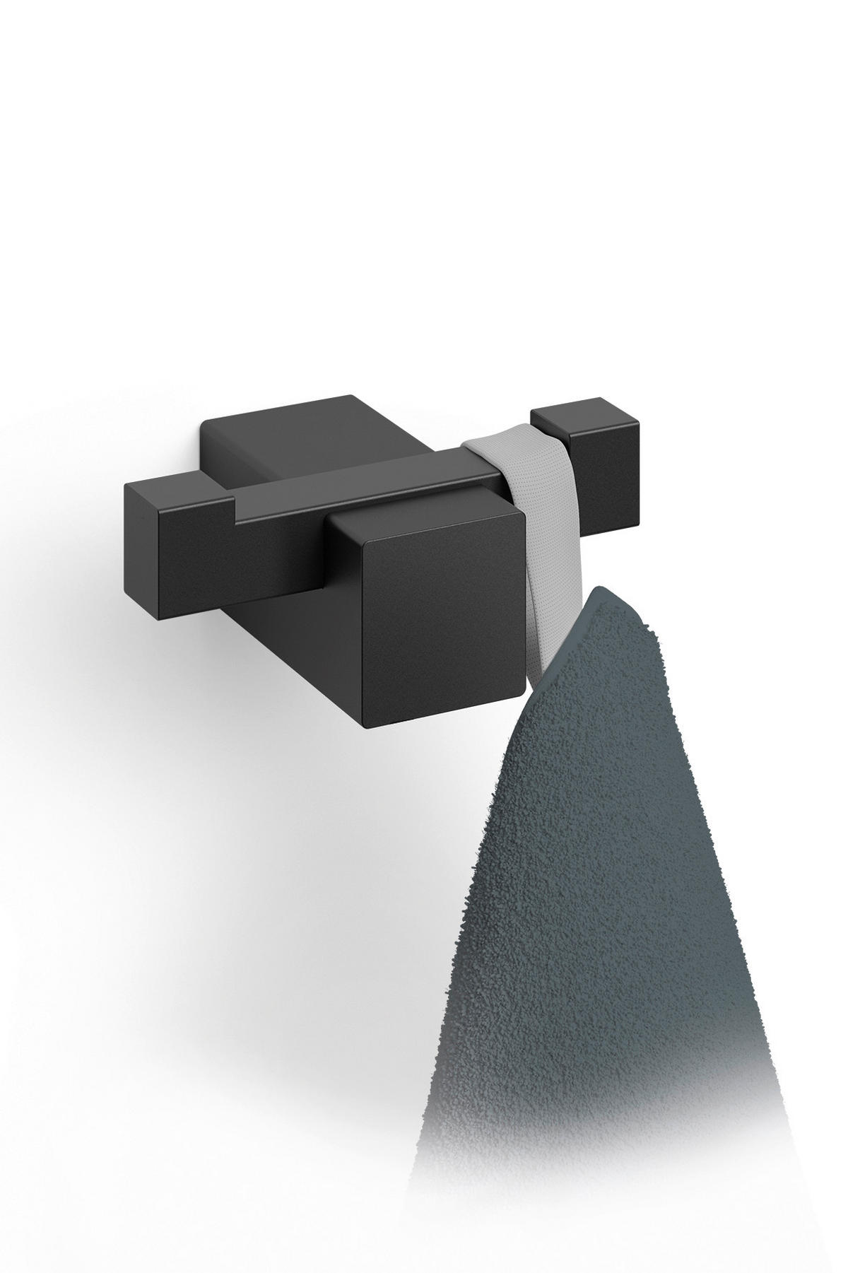 HANDTUCHHAKEN - Schwarz, Basics, Metall (6,5/2,6/4,5cm) - Zack