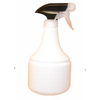 FĽAŠA S ROZPRAŠOVAČOM - biela/tyrkysová, Basics, plast (0,6l)