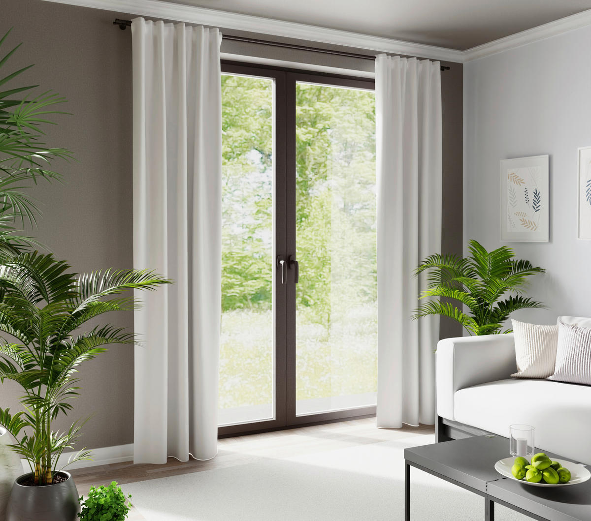 FERTIGVORHANG blickdicht  - Creme, Basics, Textil (140/245cm) - Fuggerhaus