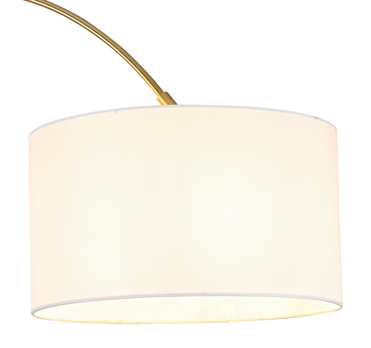 STEHLEUCHTE Truett 115/35/195 cm  - Messingfarben/Schwarz, Design, Kunststoff/Textil (115/35/195cm) - Globo