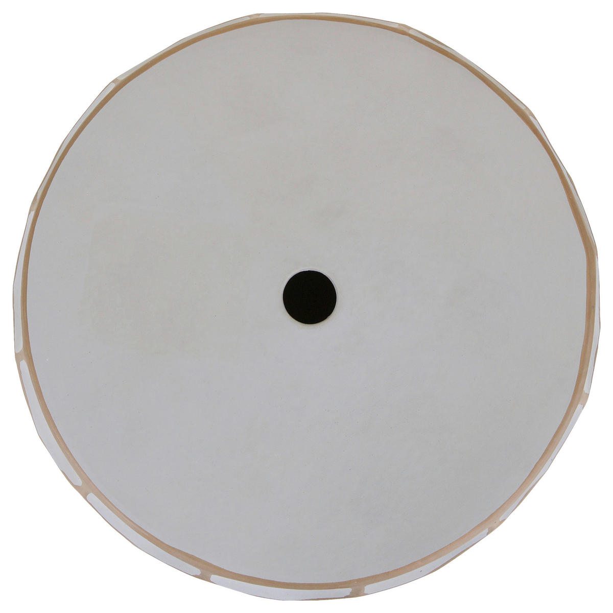 BEISTELLTISCH Grau, Orange rund  - Orange/Grau, Design, Keramik (33/33cm) - Carryhome