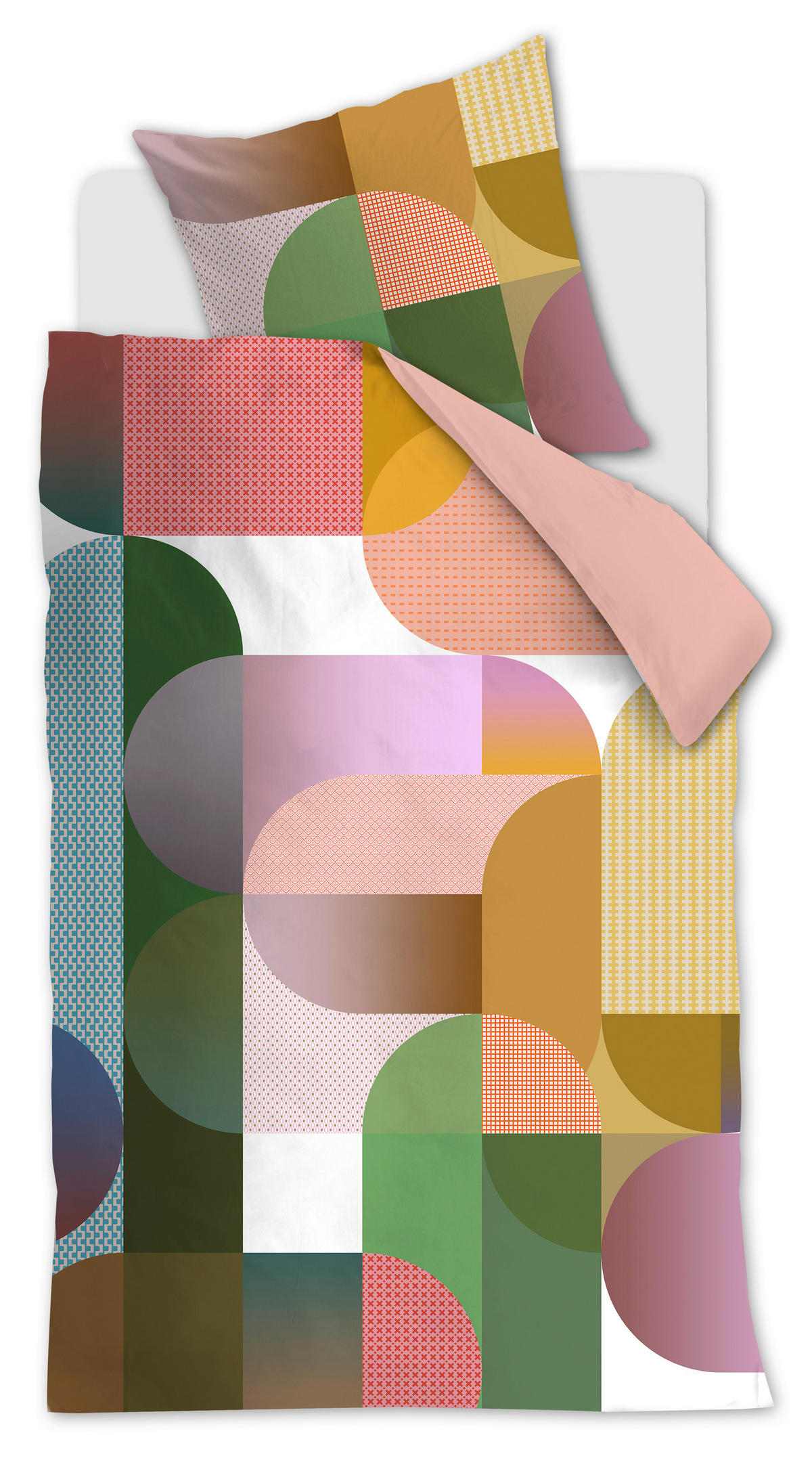 WENDEBETTWÄSCHE Sway Satin 140/200 cm  - Multicolor, Basics, Textil (140/200cm) - Novel