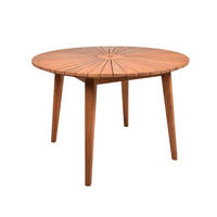 GARTENTISCH 110/110/75 cm  - Hellbraun, Basics, Holz (110/110/75cm) - Gardenson