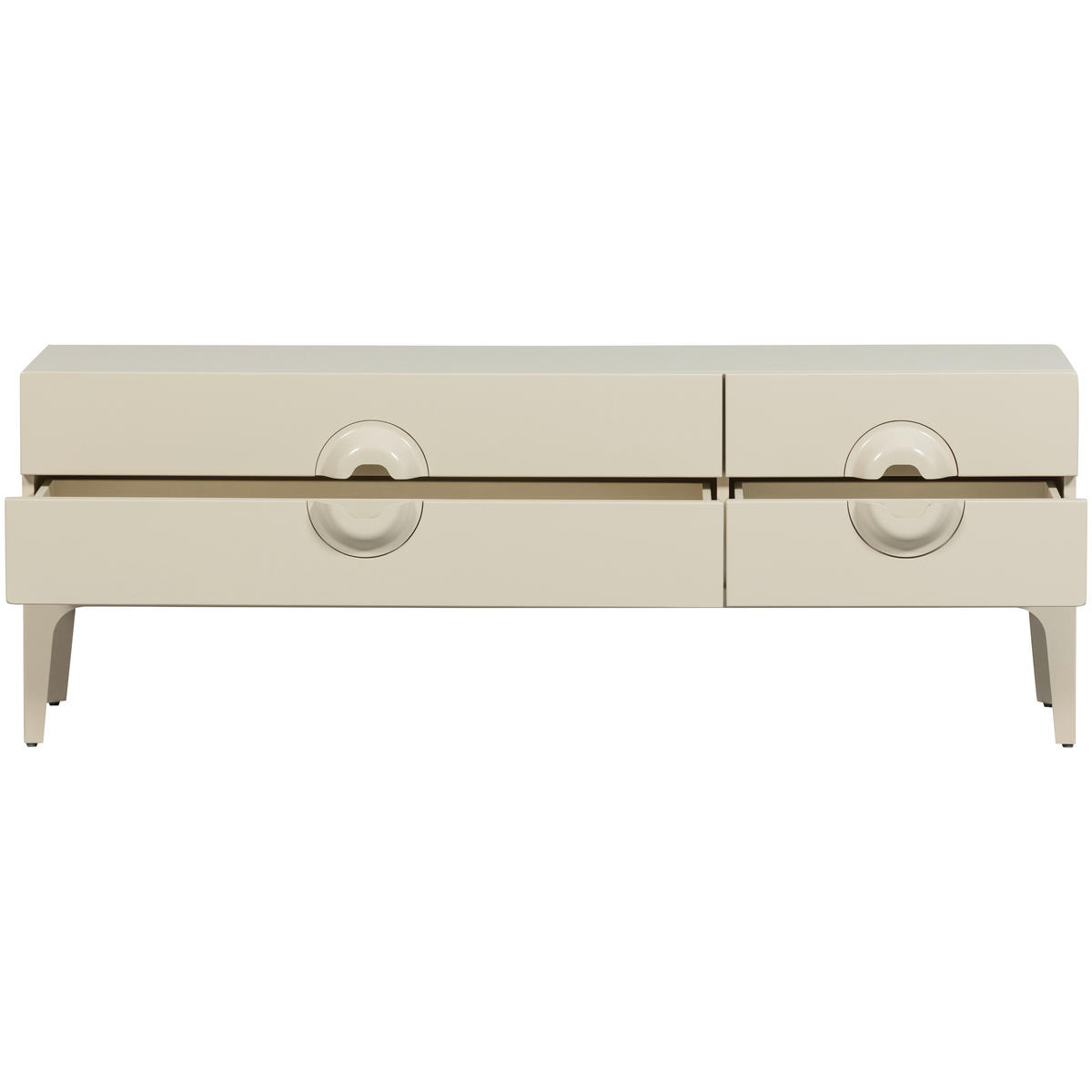 LOWBOARD Merge 160/57/44 cm 4 Schublade(n)  - Grau, Design, Holz (160/57/44cm) - Livetastic