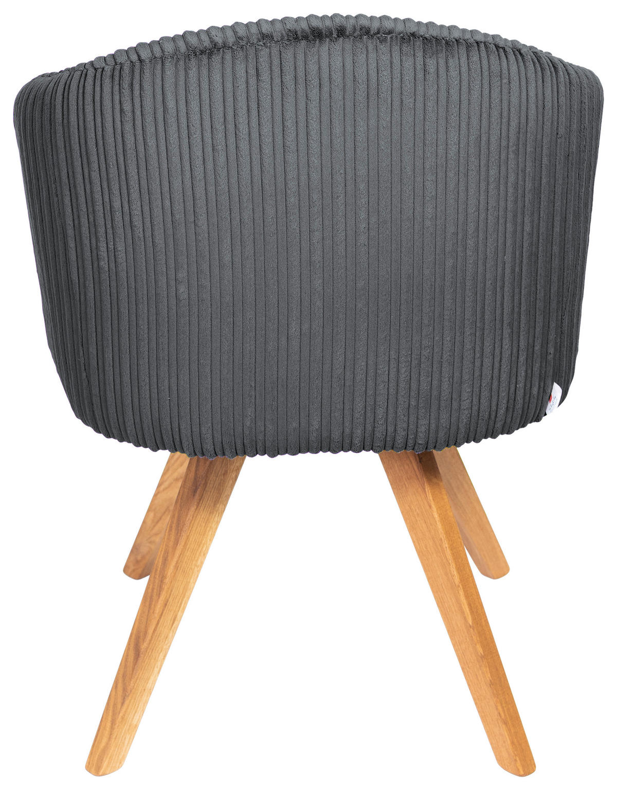 ARMLEHNSTUHL in Holz, Textil Dunkelgrau  - Dunkelgrau/Eichefarben, KONVENTIONELL, Holz/Textil (61/82/59cm) - Stylife