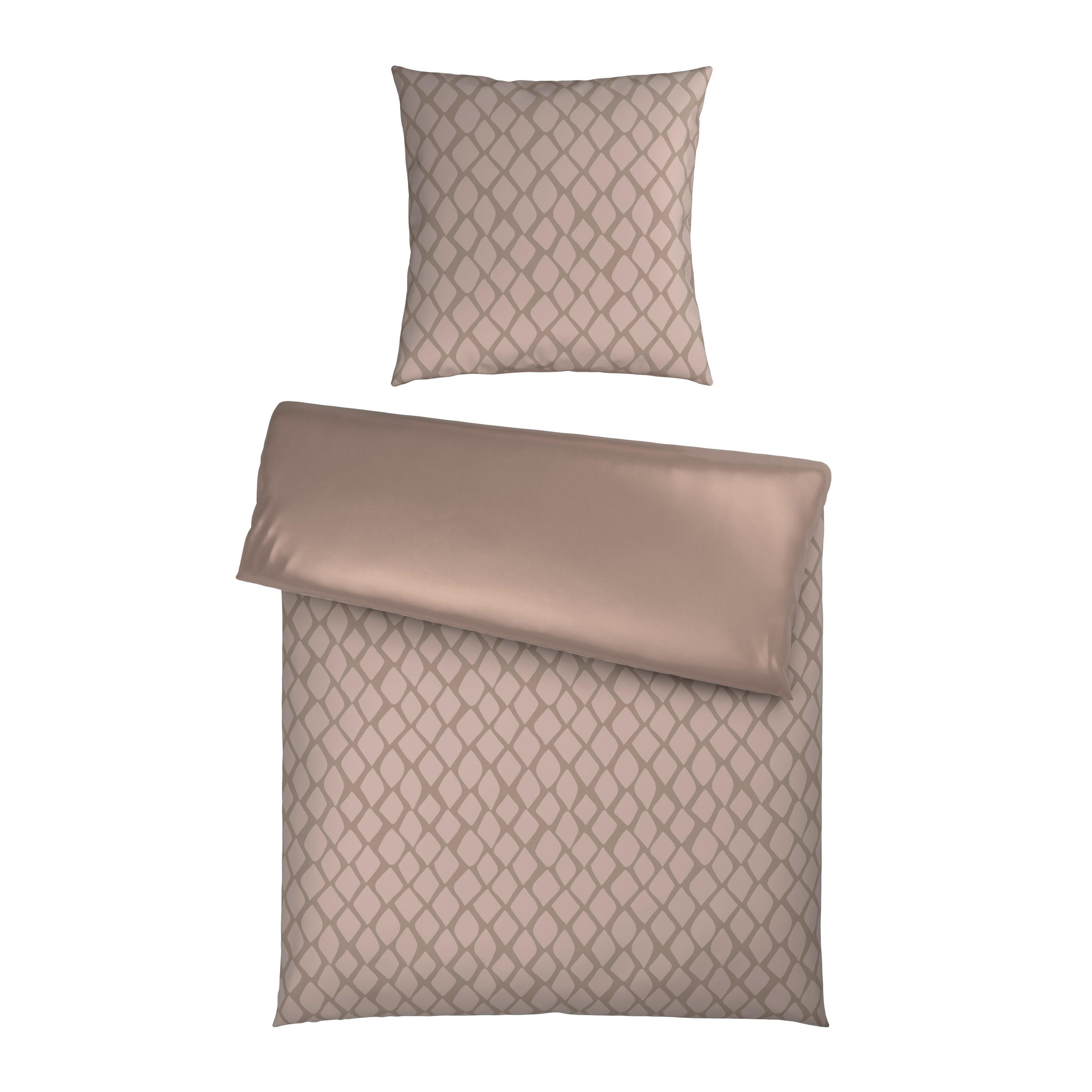 WENDEBETTWÄSCHE STRIPES DK Satin 135/200 cm  - Beige, Design, Textil (135/200cm) - Dieter Knoll