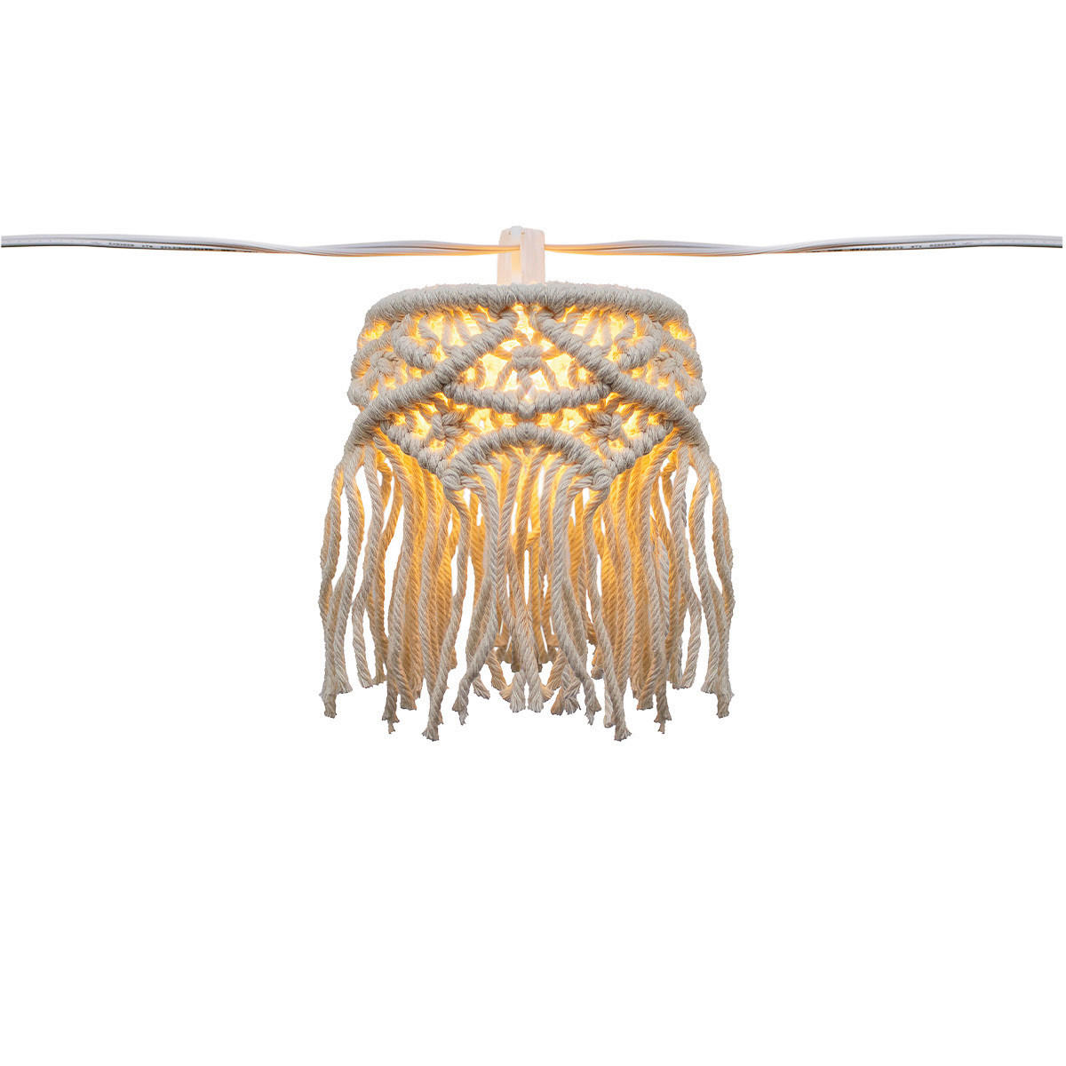 LICHTERKETTE  - Weiß, KONVENTIONELL, Textil (21.5/13.5/800cm) - Newgarden