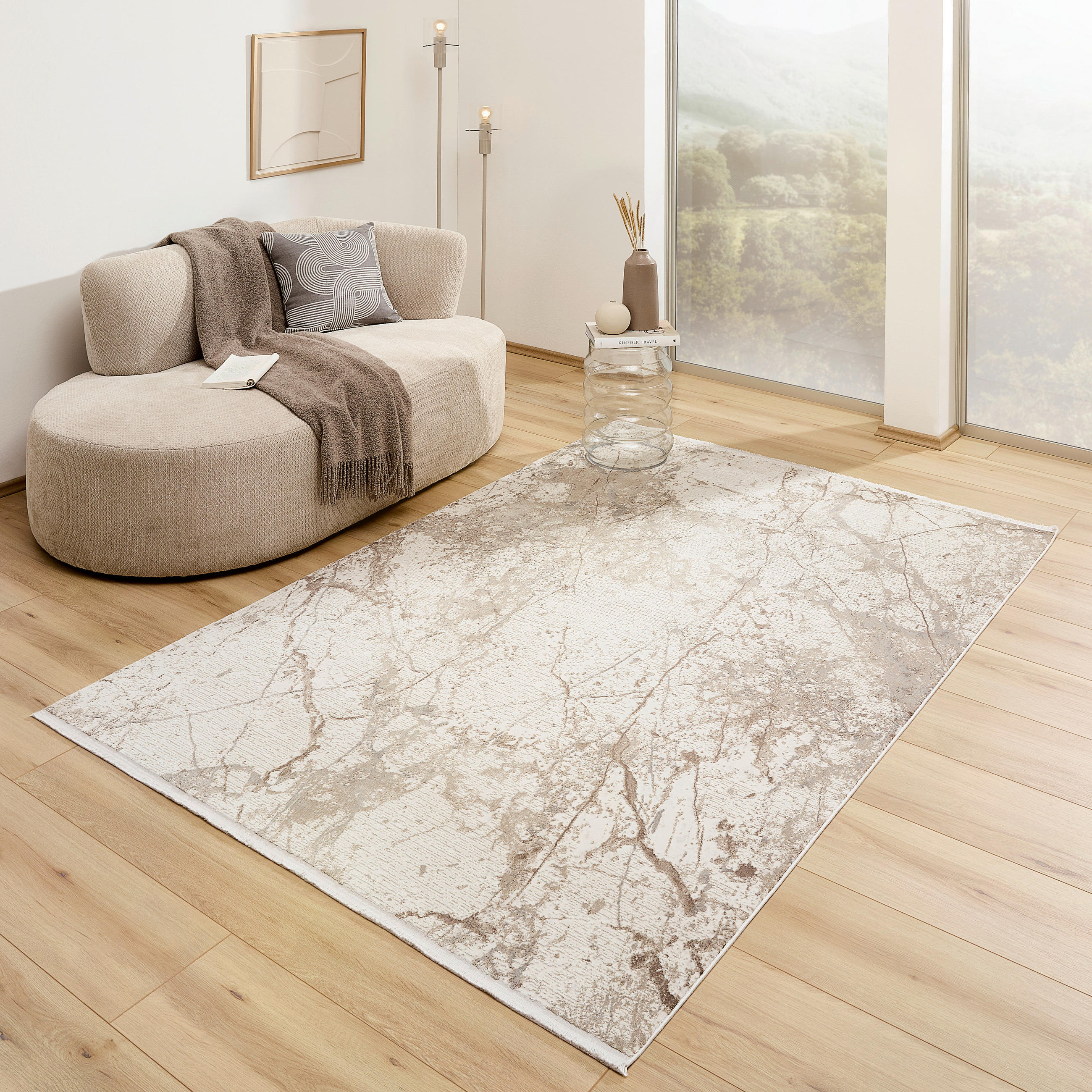 VINTAGE SZŐNYEG   - bézs, Design, textil (133/190cm) - Dieter Knoll