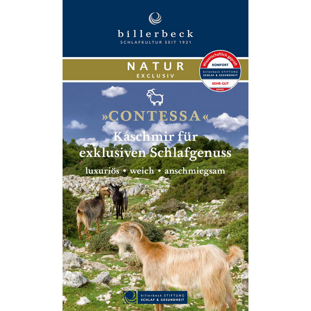 Thumbnail - Billerbeck Sommerdecke Contessa Light, Champagner, Textil, 155x220 cm, temperaturausgleichend, feuchtigkeitsregulierend,...