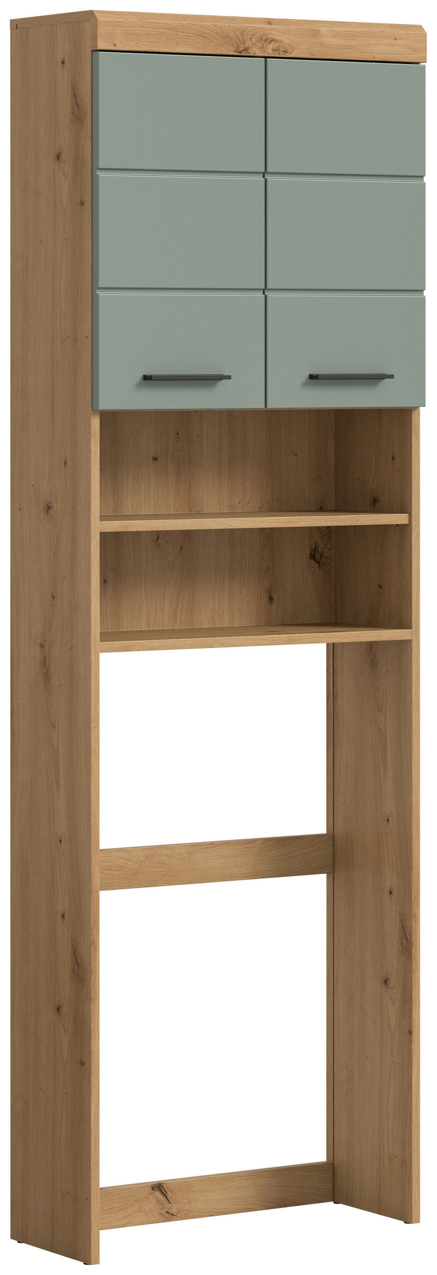WASCHMASCHINENSCHRANK 63/191/24 cm  in Salbeigrün, Eiche Artisan  - Salbeigrün/Schwarz, MODERN, Holzwerkstoff/Kunststoff (63/191/24cm) - MID.YOU
