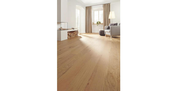 Parkett Landhausdiele Eiche per m² - Eichefarben, LIFESTYLE, Holz (220/18/1,3cm) - Ambiente