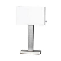 STOLNÍ LAMPA, E27, 47 cm - bílá/barvy stříbra, Konvenční, kov (47cm) - By Rydéns