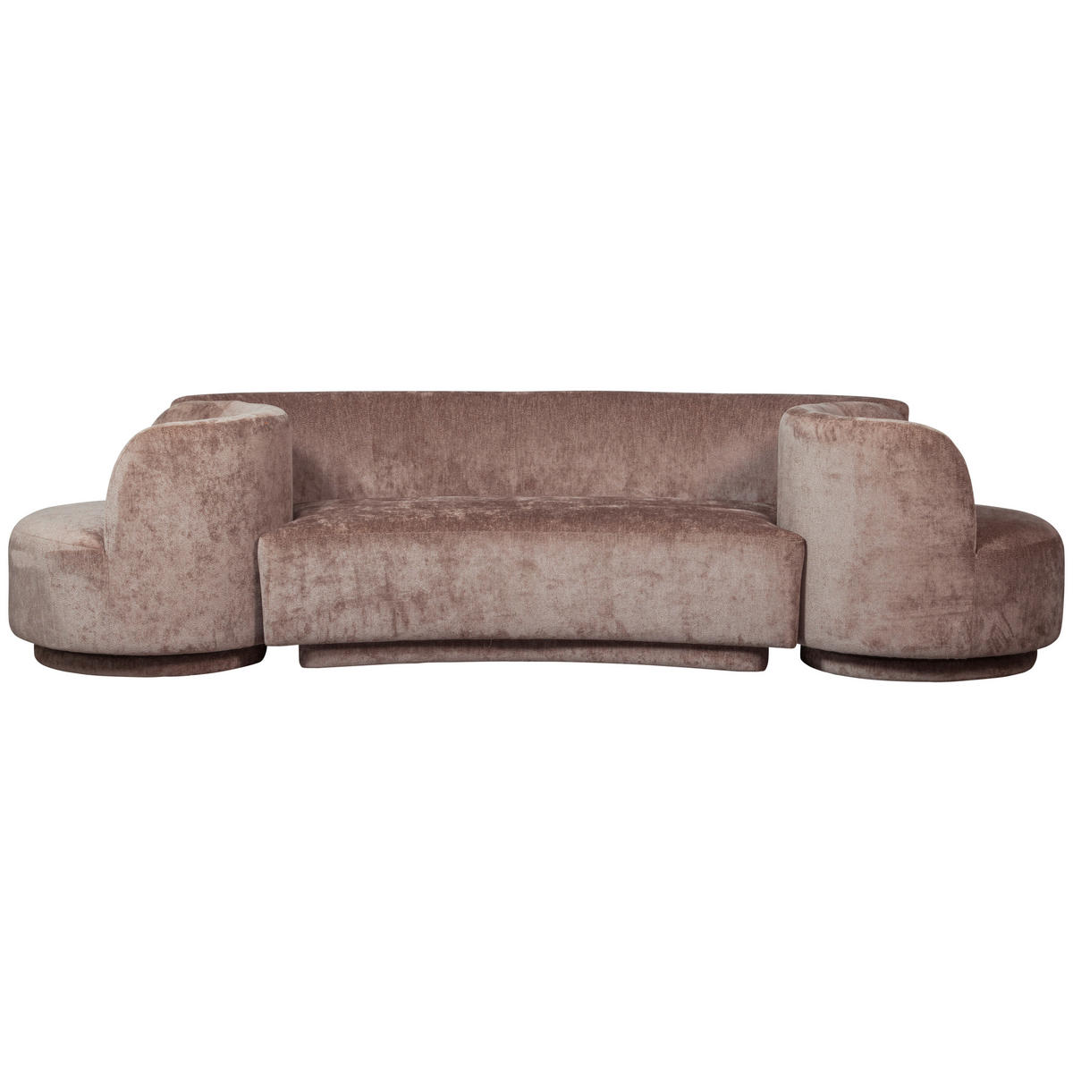 BIGSOFA in Chenille Taupe  - Taupe, Design, Textil (290/72/97cm) - Livetastic