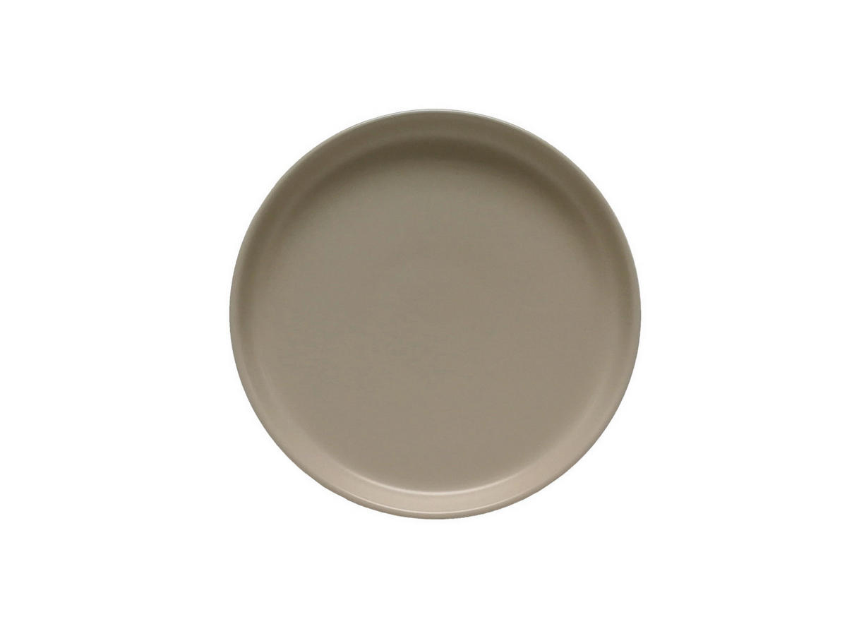 FRÜHSTÜCKSTELLER Taupe 20,5 cm Salerno  - Taupe, Trend, Keramik (20,5cm) - Novel
